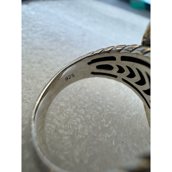 JAI Sterling Silver 925 Heritage Statement Ring, size 6 - Picture 6 of 10